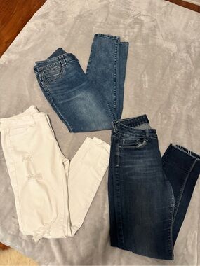Women’s Jeans Bundle Lot of 3 Wax Jean Democracy Indigo Rein Sizes 8 11 13